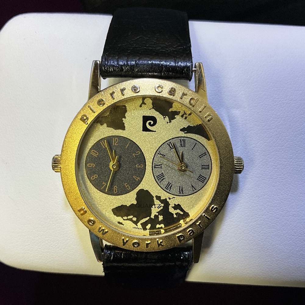 Rare and Vintage Pierre Cardin Paris, Dual Time Watch